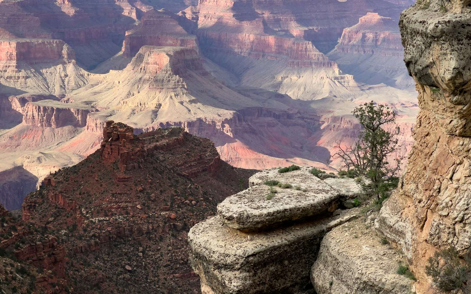 The layered canyon from the South Rim, Grand Canyon